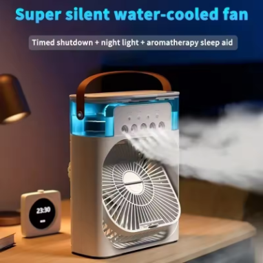 Portable Air Conditioner Fan Usb Electric Fan With Led Night Light
