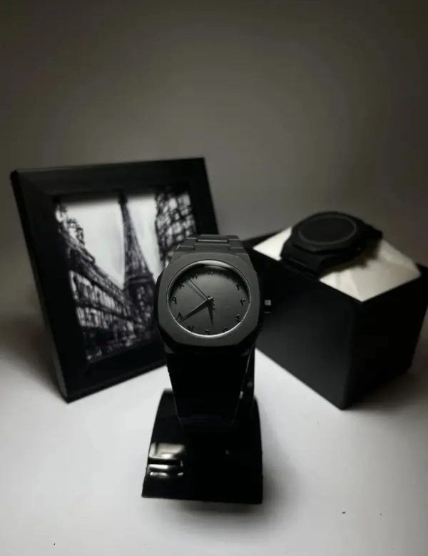 Arabic Aura Watch Premium Quality Full Black Color Watch
