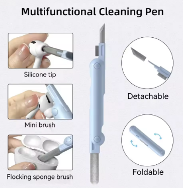3/4/7 in 1 Earbuds Cleaning Pen for Earbuds Portable Wireless Earphone Case Cleaning Tools Kit Cleaning Brush Set Tool