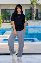 Classic Black Crew Neck T-Shirt – Women's Timeless Cotton