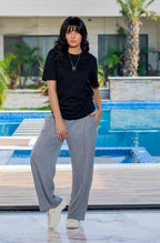 Classic Black Crew Neck T-Shirt – Women's Timeless Cotton