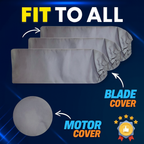 Premium Universal Fan Cover Set – Dustproof, Washable Fabric for Blades & Motor (Home & Office Use)